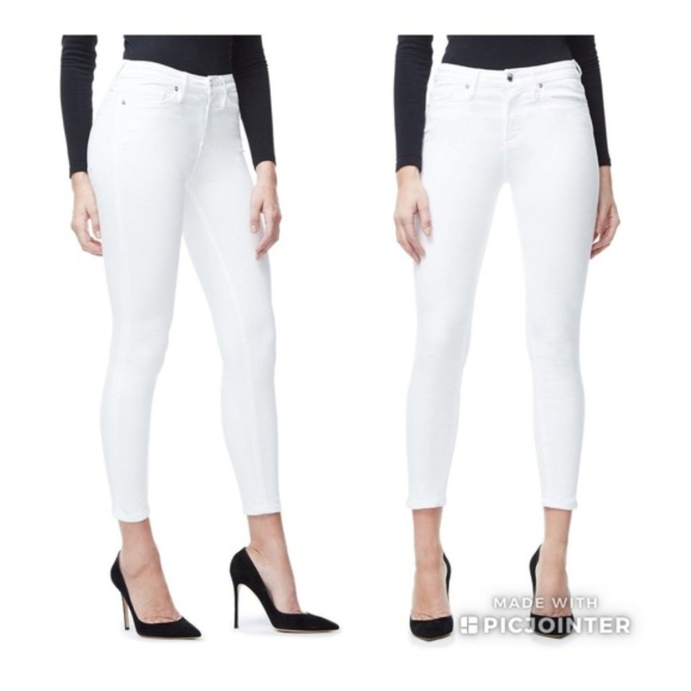 Good American Good Legs Skinny Jeans White 27/28